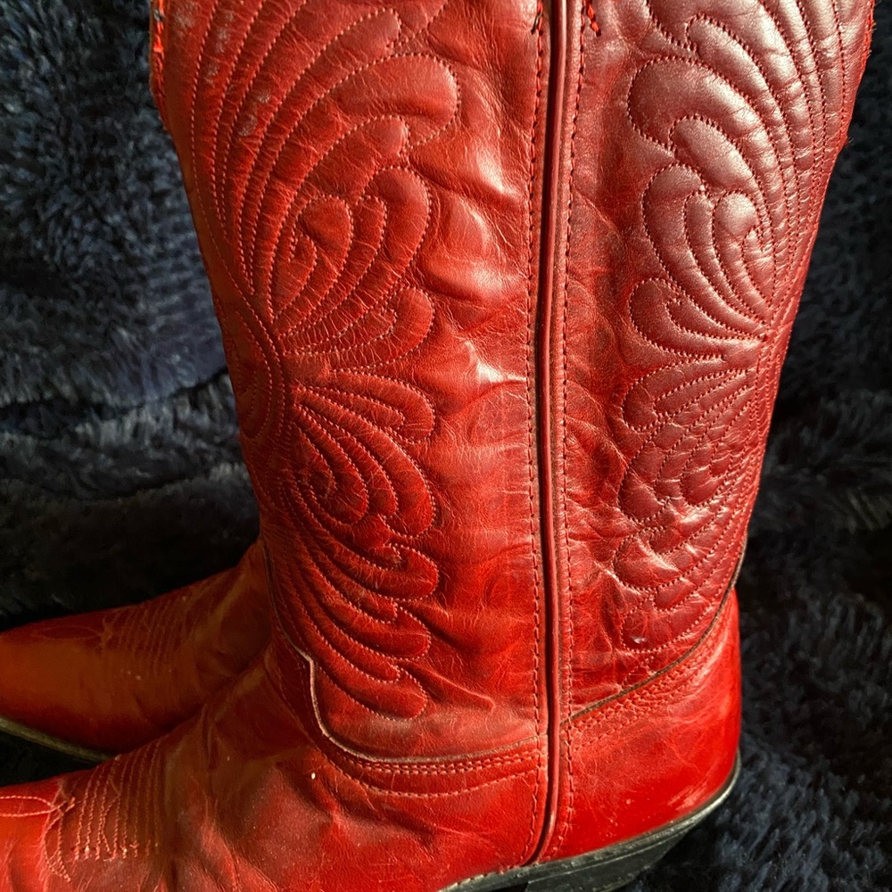 Laredo Red Western Boots - Picture 4 of 11